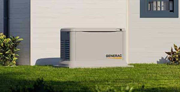 Generac Power Backup Installed On The Side Of A Home