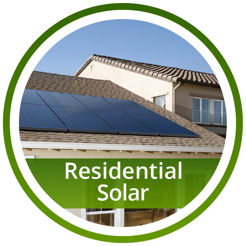 Residential Solar On A House Roof